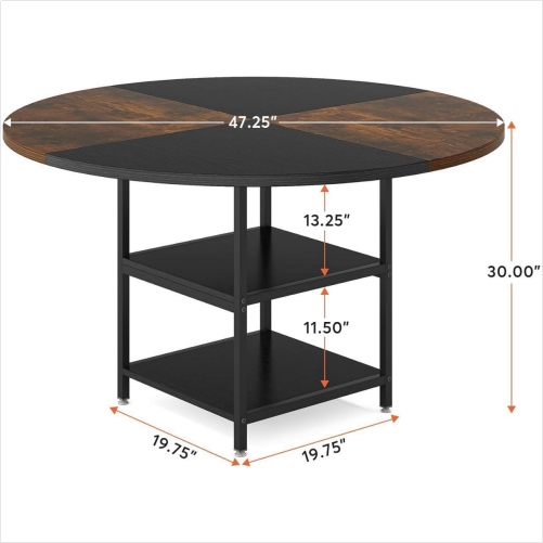 Multi-tier Round Dining Table(1pcs).204-1(US)