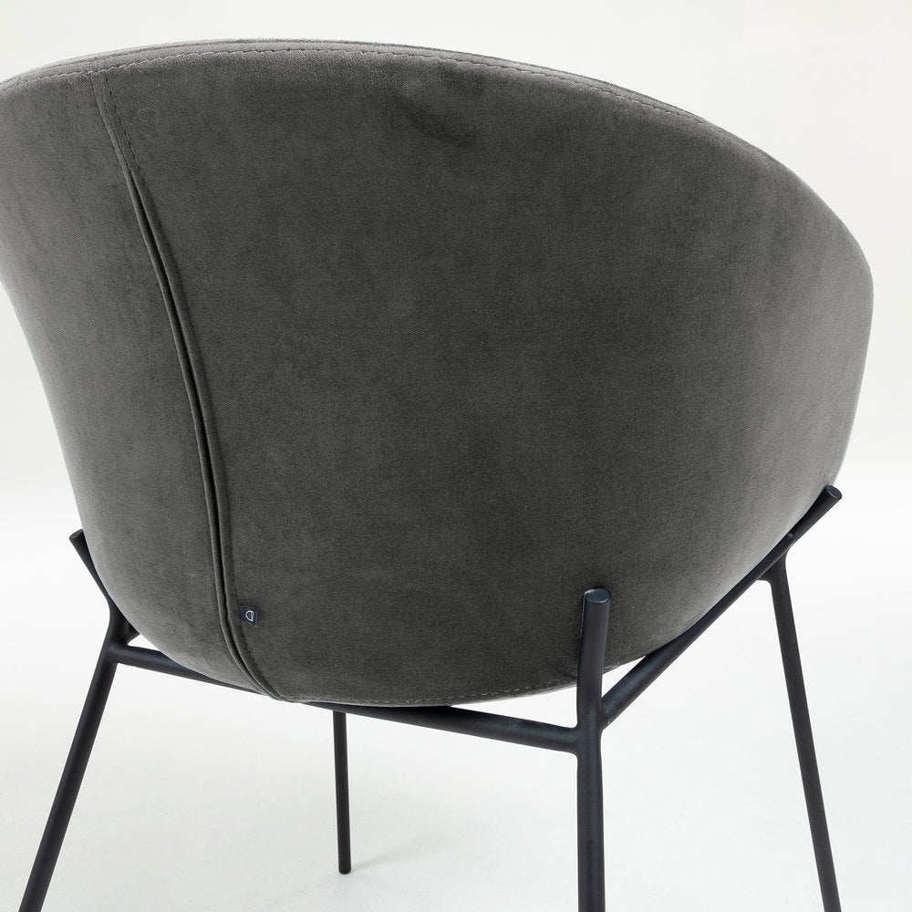 Armchair Grey Velvet_2