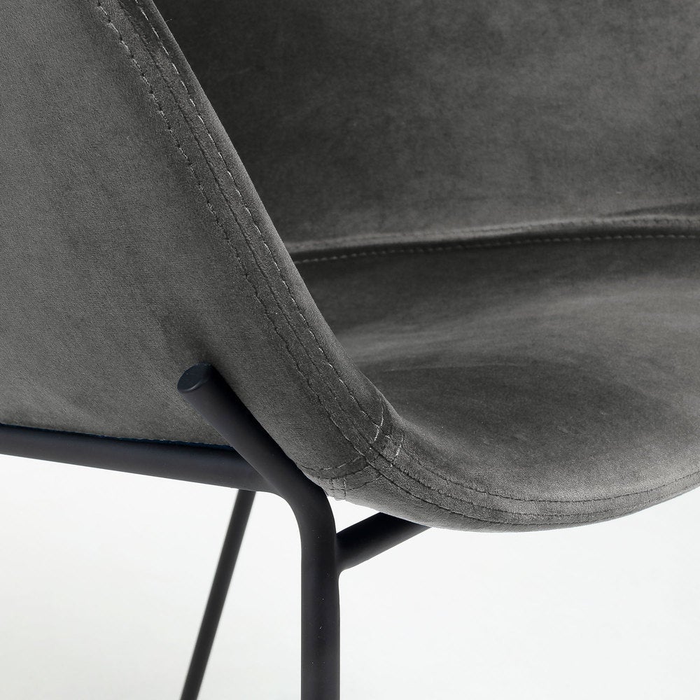 Armchair Grey Velvet_1